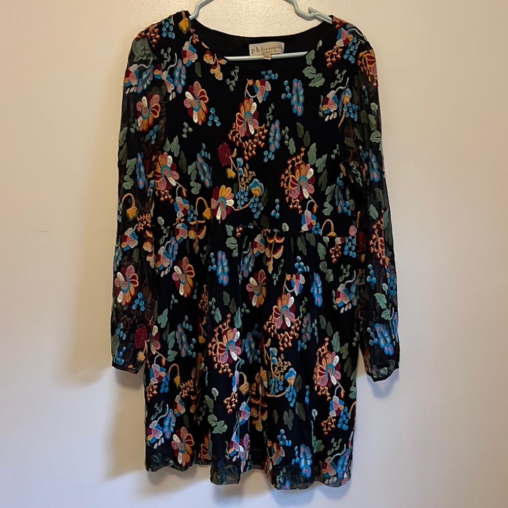 Embroidered Philosophy dress